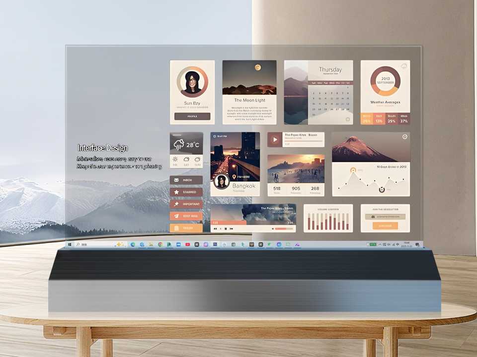 京東方26寸OLED透明屏